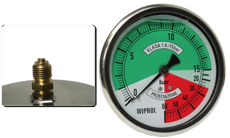 Manometr opryskiwacza fi 100 0 15 60 BAR tylne 1 4