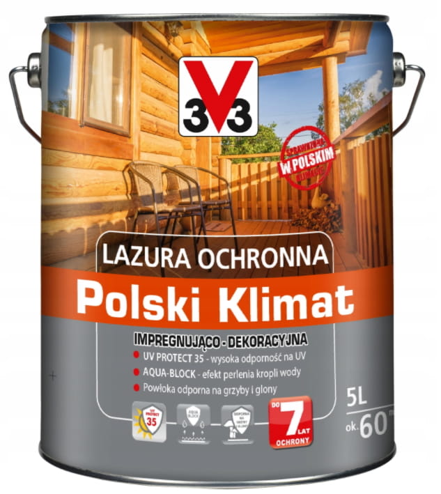 

V33 Lazura Polski Klimat 7 Lat 5L Heban
