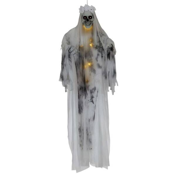 Závěsná Nevěsta S Závojem, Halloweenská Dekorace, Kostra 180 CM