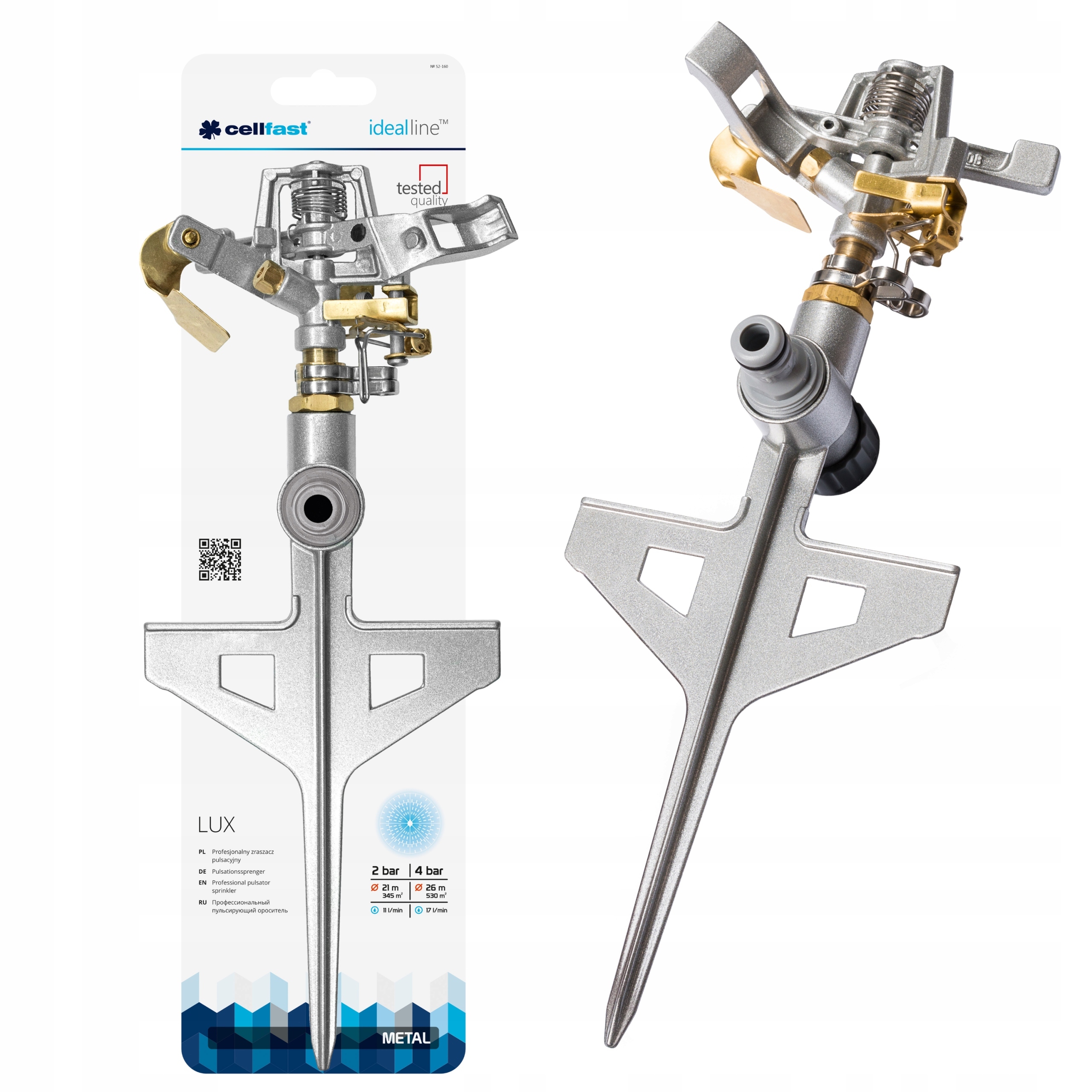 

Profesjonalny Zraszacz Pulsacyjny Cellfast 52-160