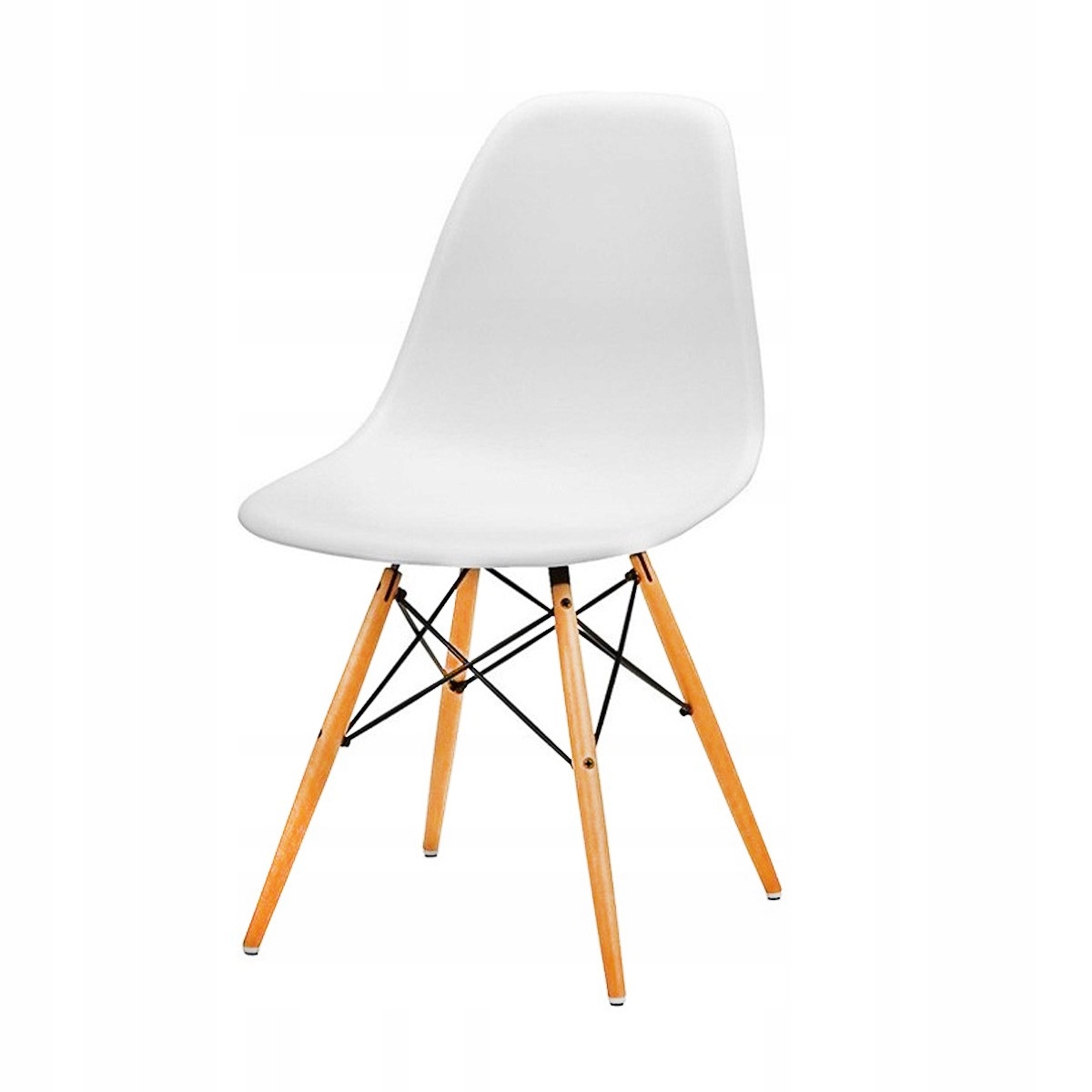 Zestaw stół DSW 60 biały 4 białe krzesła Milano Stan opakowania oryginalne