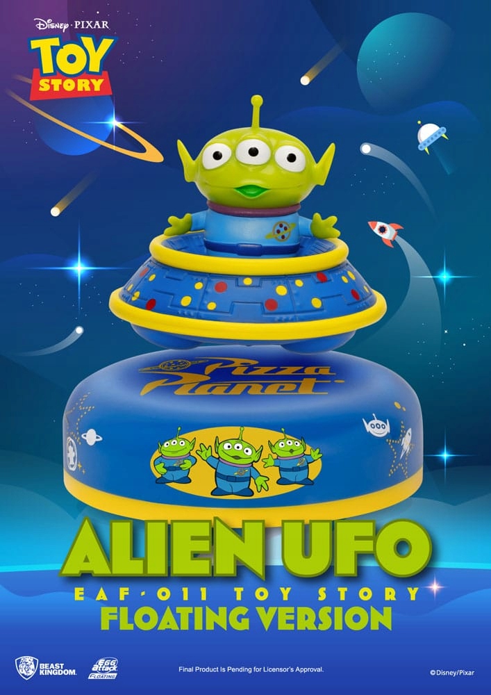 Toy Story Egg Attack Floating Model Alien Ufo 6 cm