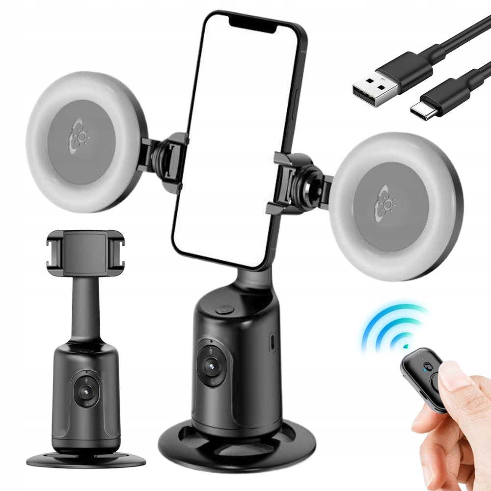 Stabilizátor Gimbalového Stativu Pro Sledování Obličeje S 2 Výplňovými Světly