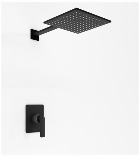 Podomietkový sprchový set Čierny Kohlman Experience Black QW220EBQ25