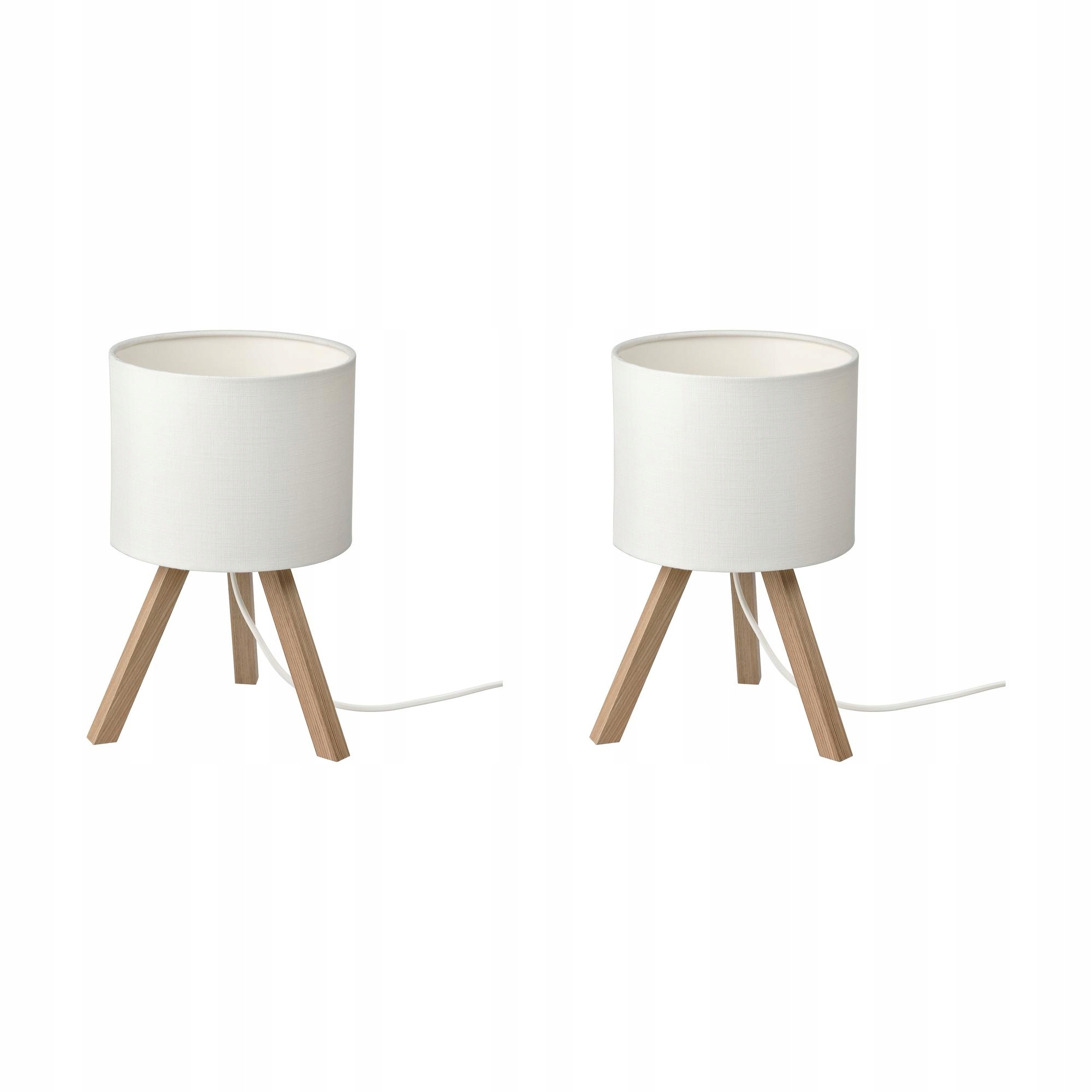 2 ks Stolní lampa Storsegel jasan bílý elegantní dekorace