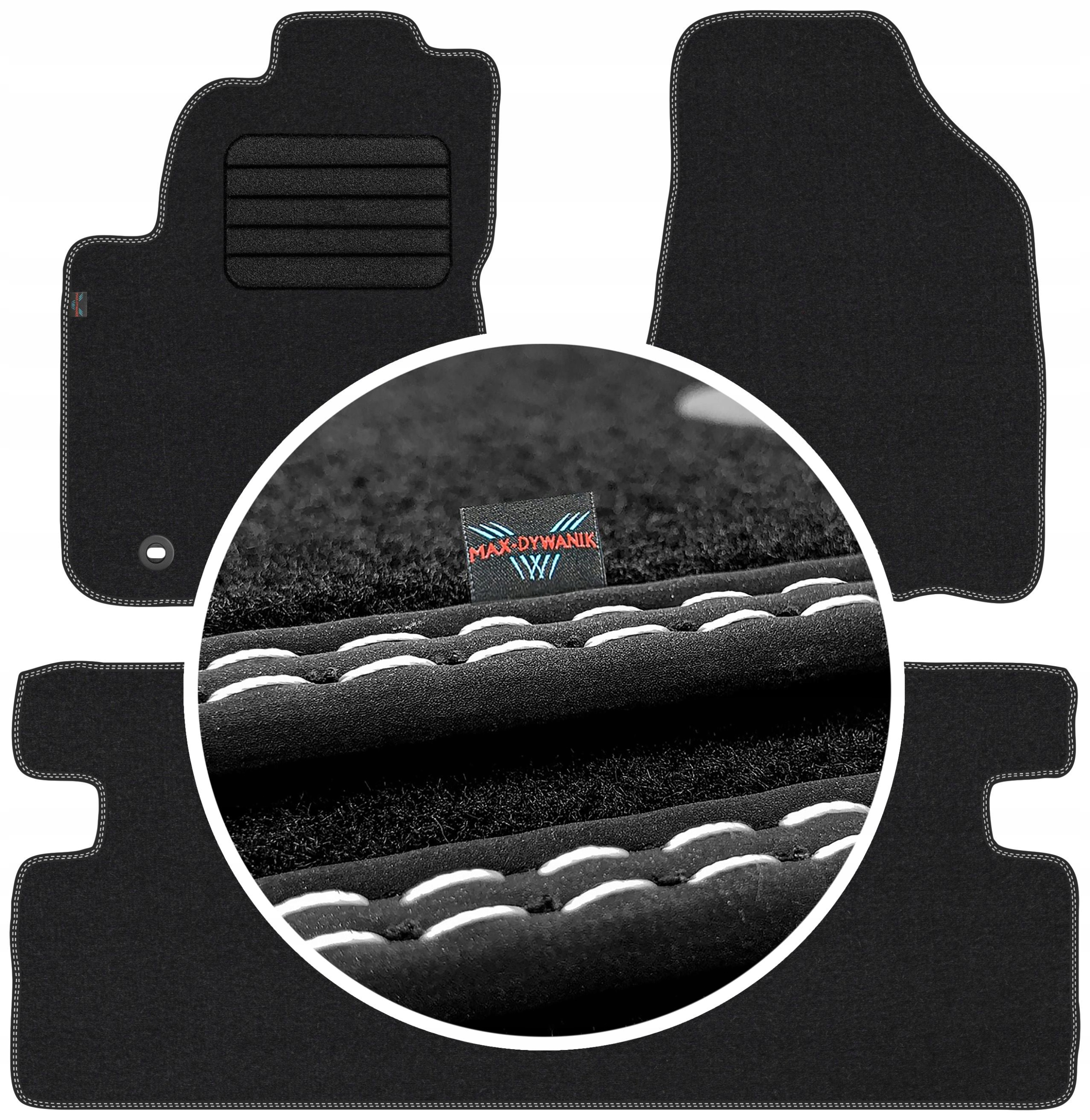 Hyundai Tucson I 2004-2010 Velurové autokoberce Koberce do auta