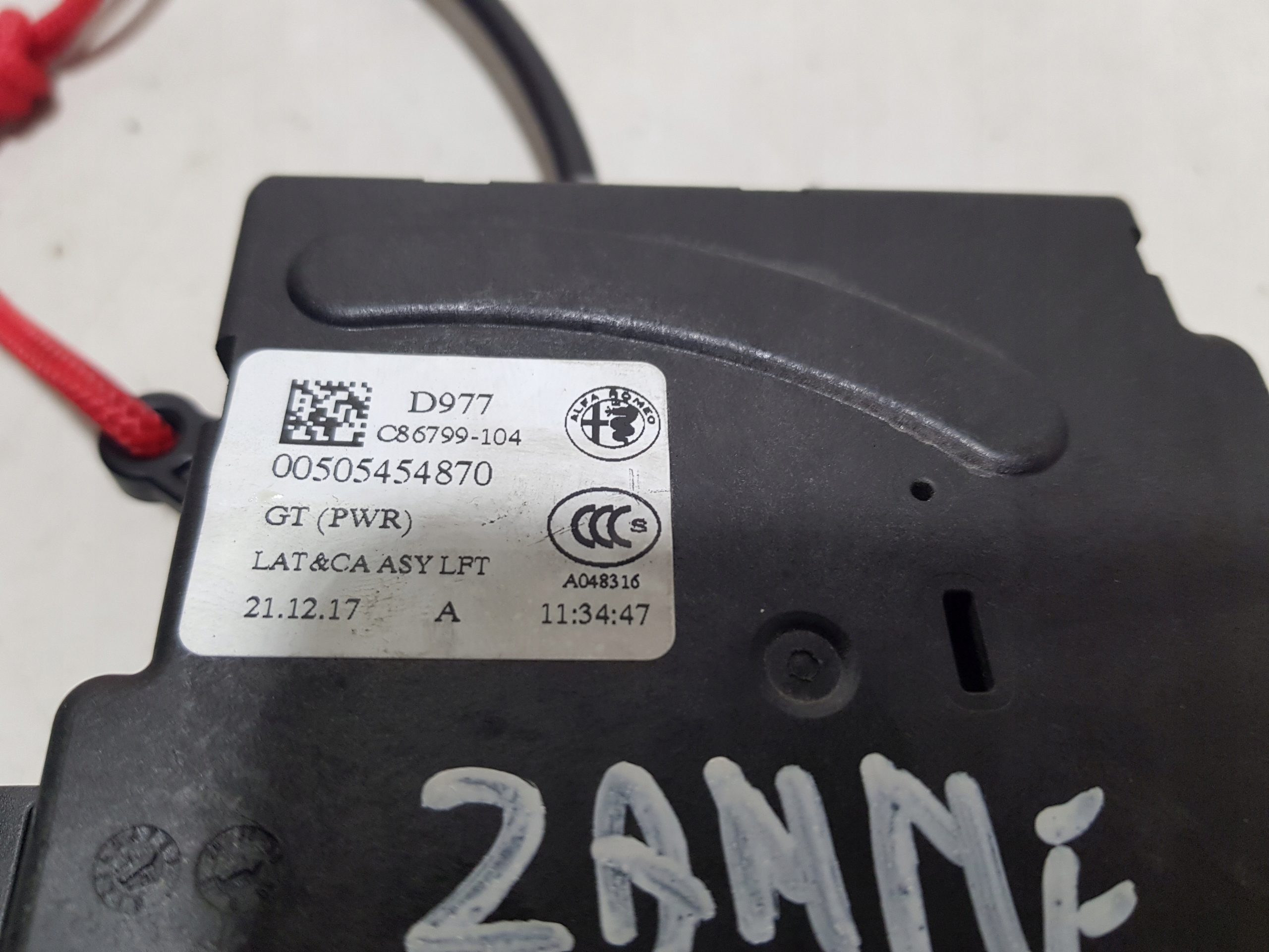 lock bonnet DOCIAG boot ALFA ROMEO STELVIO 00505454870