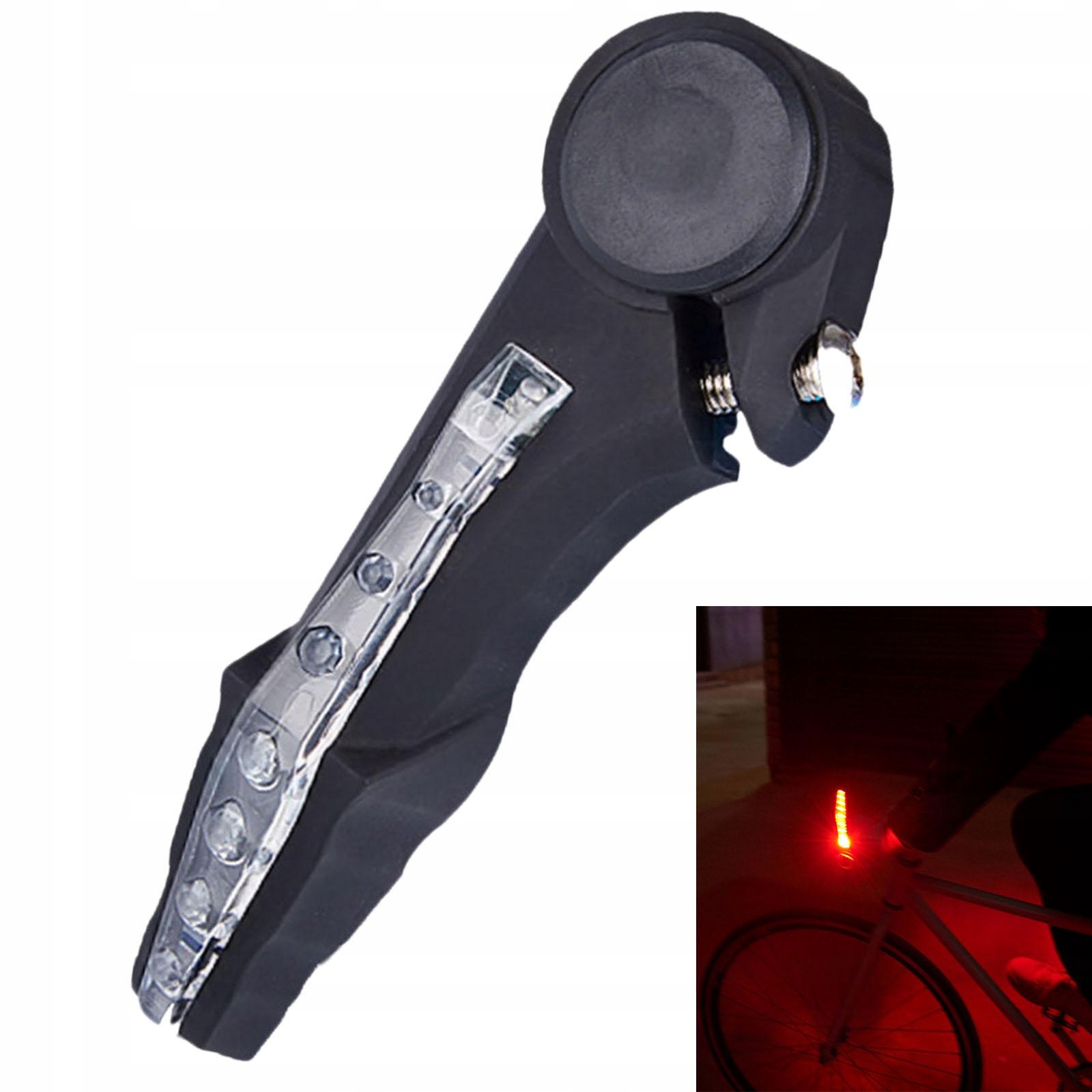 Chwyty rowerowe MTB Kierownica Kierunkowskazy LED Flash Uchwyt rowerowy Czerwone światło Model wireless turn signal accessory End Extender grips