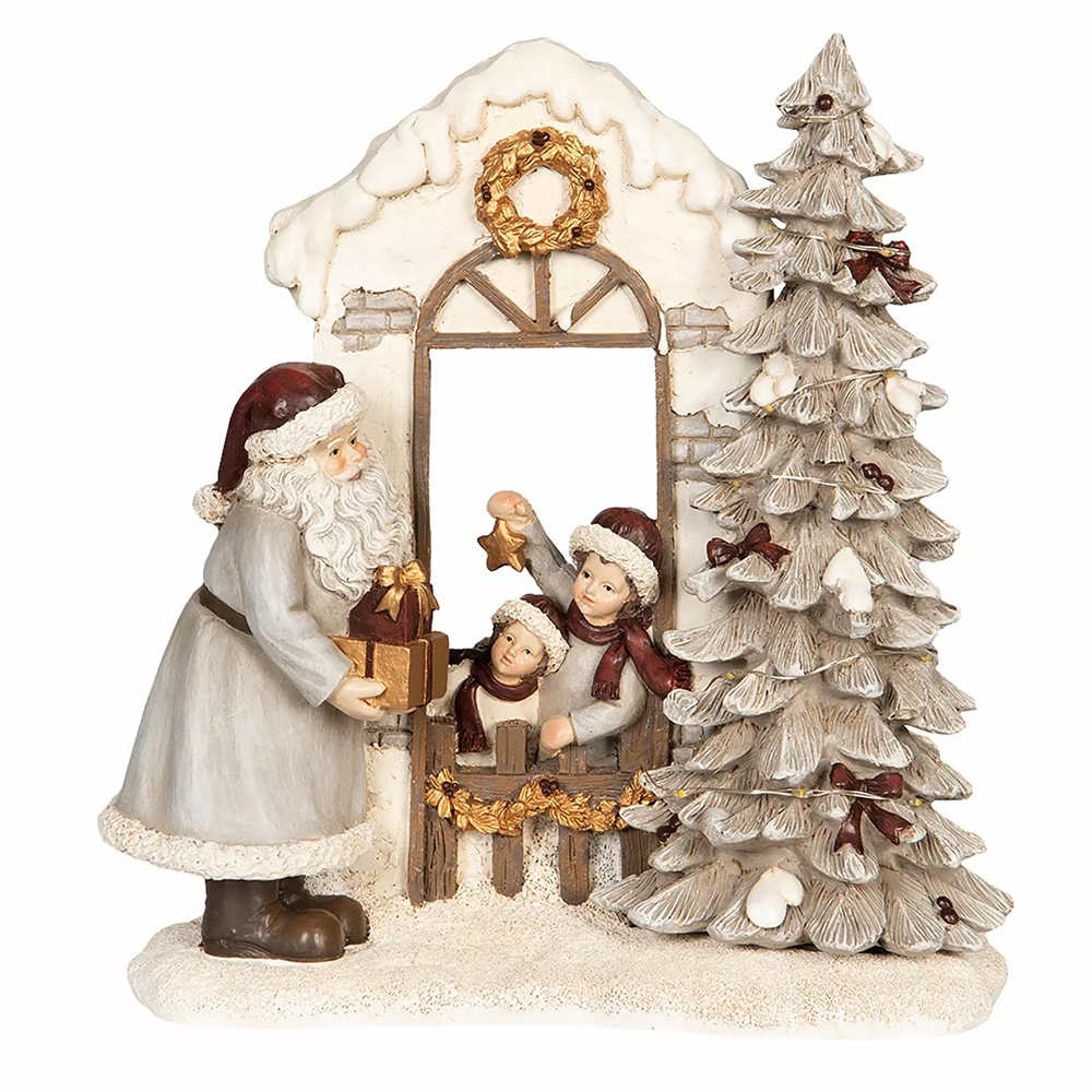 FIGURKA ŚWIĄTECZNA ŚWIĘTY MIKOŁAJ LED Boże Narodzenie