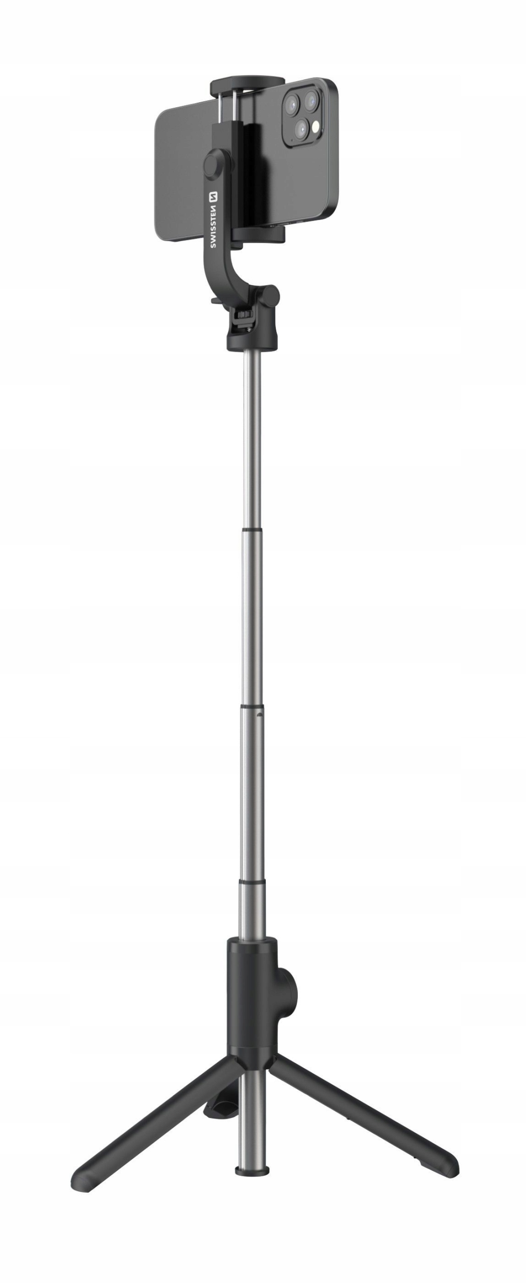 Swissten Bluetooth Selfie Stick Uchwyt Aluminum Tripod Pro