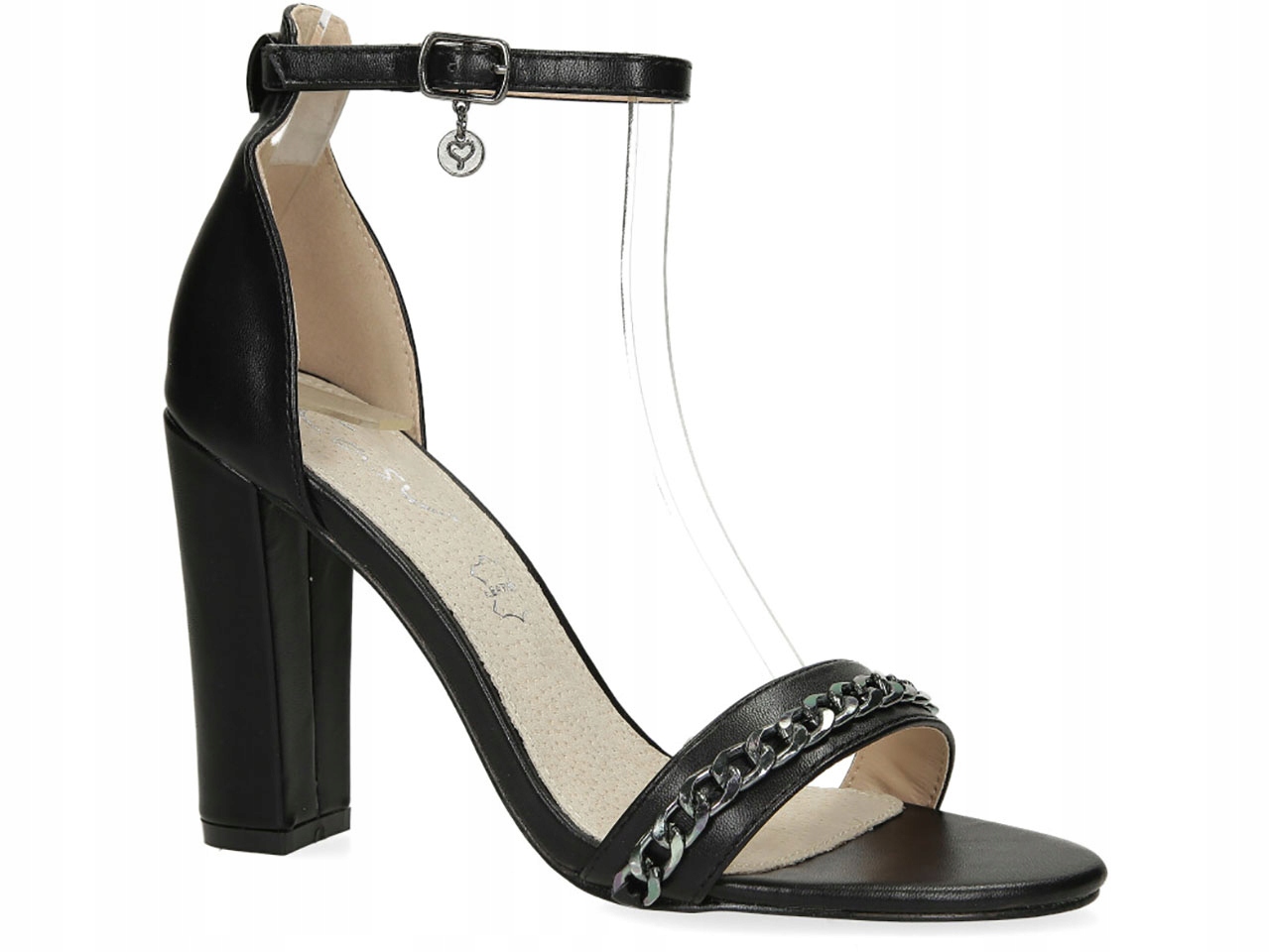 

Eleganckie Stabilne Sandały Buty Damskie Na Słupku