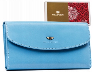 Elegantní velká dámská peněženka z přírodní kůže Peterson