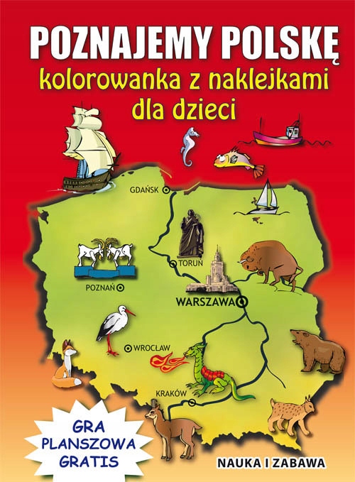 

Poznajemy Polskę Kolorowanka z naklejkami