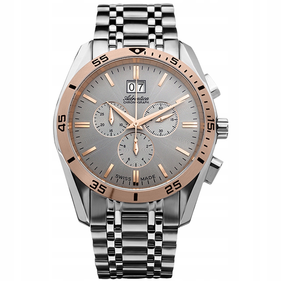 Pánské Hodinky Adriatica A8202.R117CH Stříbrný náramek