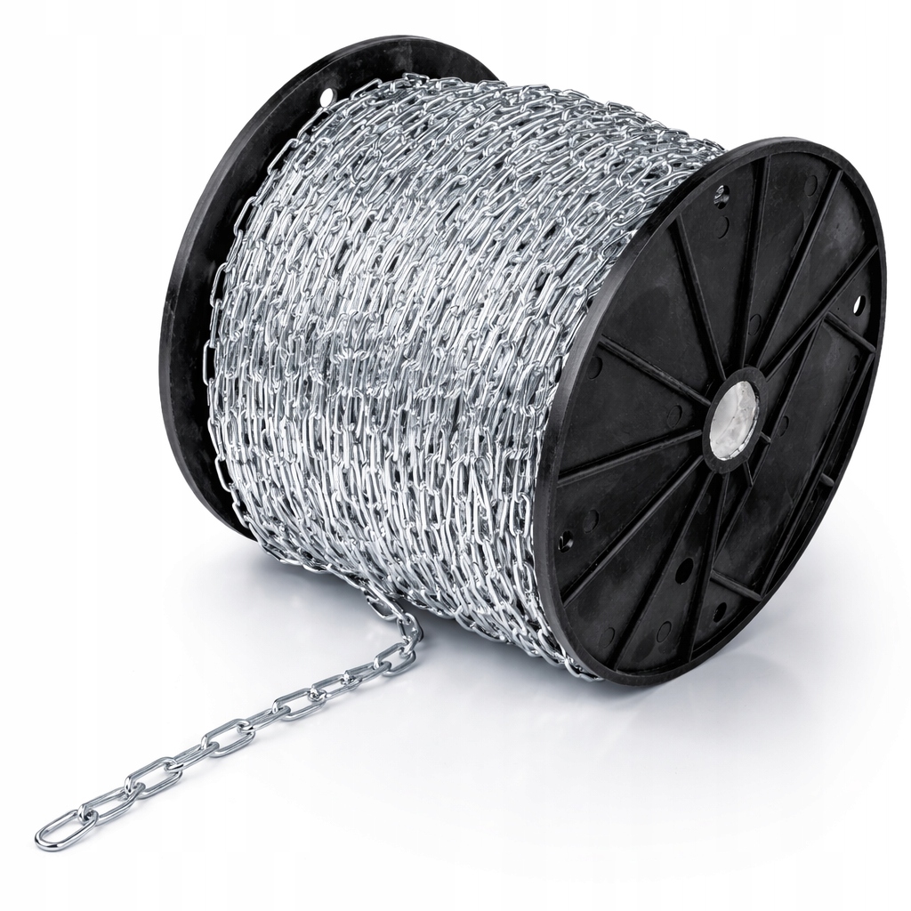 Pozinkovaný Řetěz 2 mm 50 m D1 125 Kg Z Nízkouhlíkové Oceli