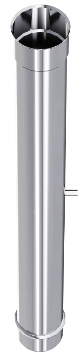 Kzs Trubka s měřícím hrdlem 1/2" fi 130 mm 1 m gr 1,0 mm žár