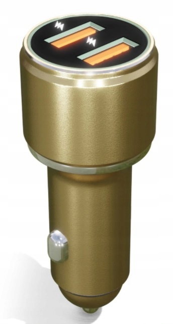 

Ładowarka do auta Usb Fast Charge Qc 4.0 Złota