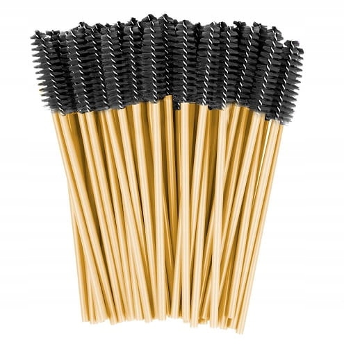 Szczoteczki do rzęs i brwi 50szt Kolor: Czarnozłote Clavier