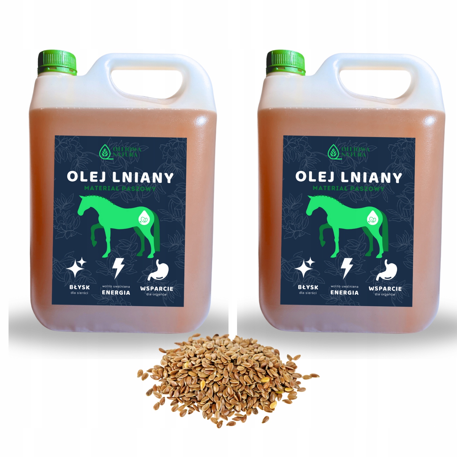Lněný olej pro koně 10l zdravý čerstvý Polský výrobce 10l