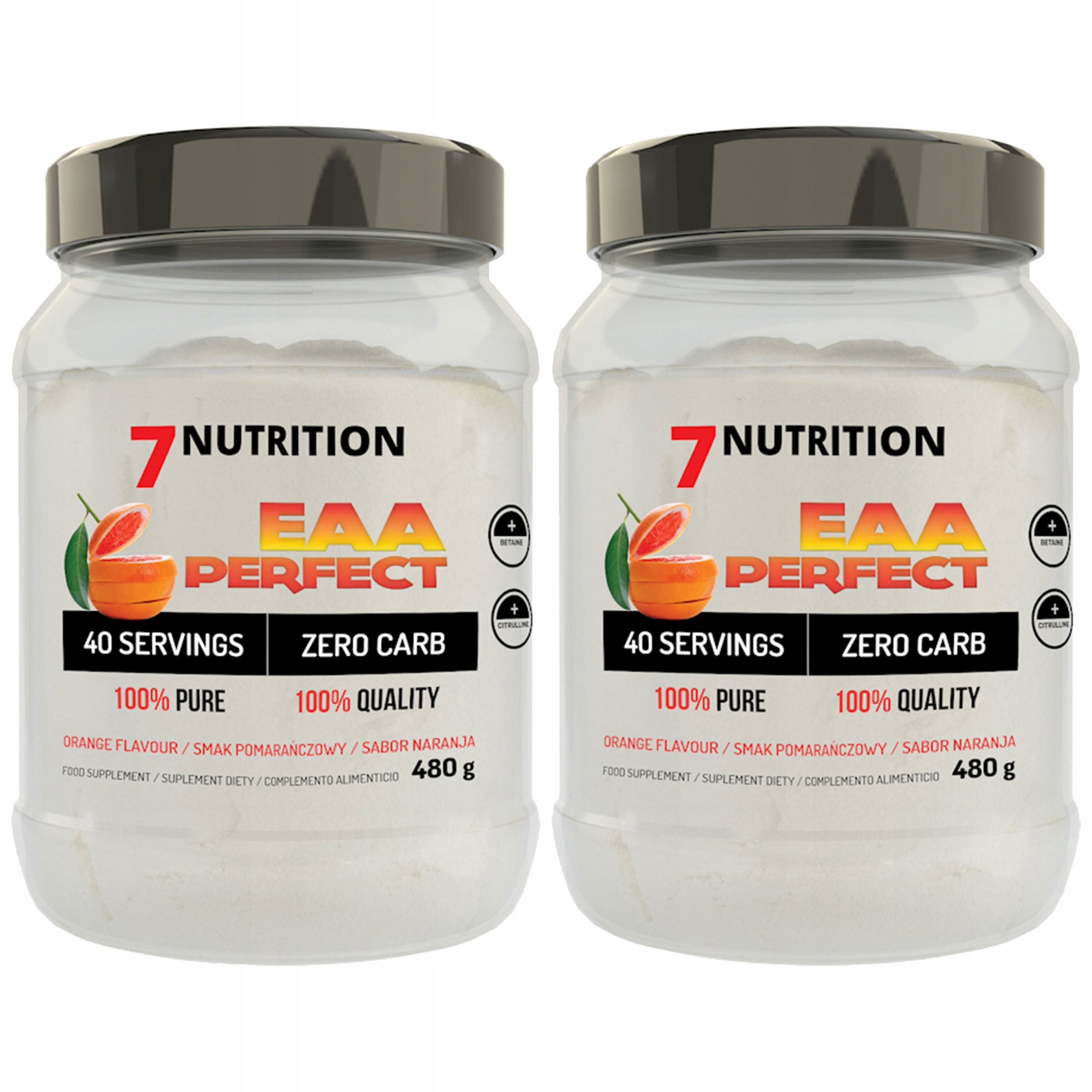 2x Aminokyseliny Citrulin 7NUTRITION Eaa Perfect 480 g