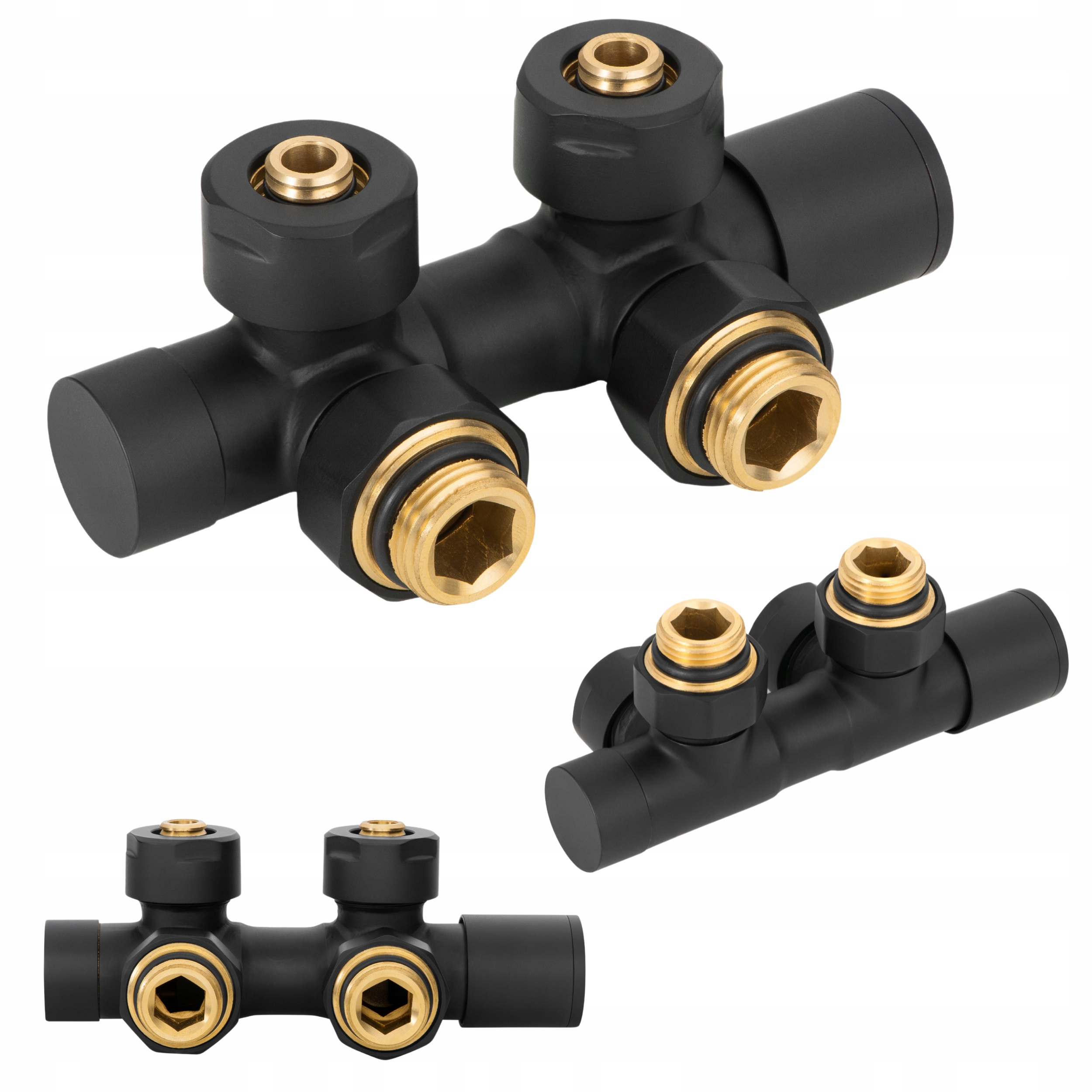 Netermostatický Ventil Hlavice Pro Radiátor Reverzibilní Duoplexní Úhlový Pex