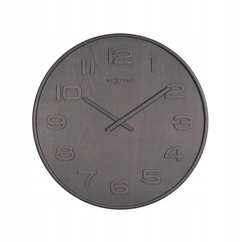 Šedé hodiny Wood Medium Nextime