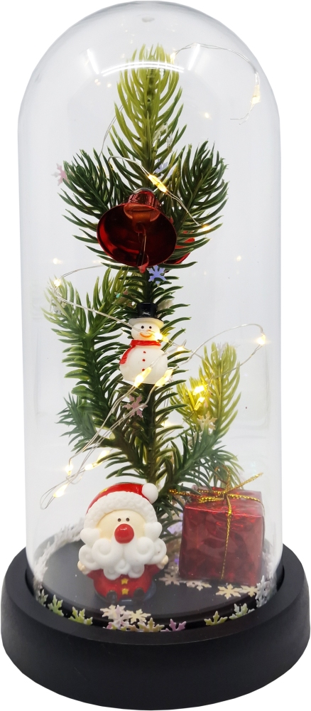 CHOINKA W SZKLE PODŚWIETLONA LED OZDOBA ŚWIĄTECZNA EAN (GTIN) 5902444075178