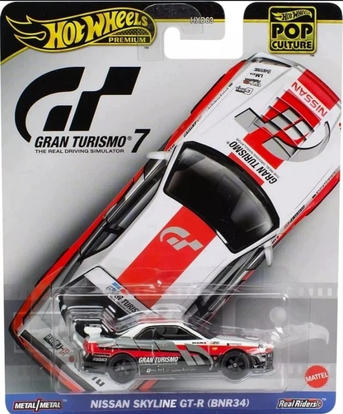 Hot Wheels Pop Culture Gran Turismo 7 Nissan Skyline Gt-r BNR34 1:64