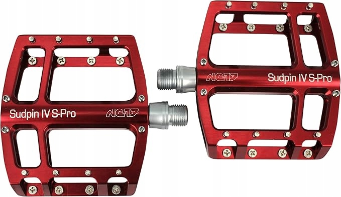 Pedály Na Kolo Platformy NC-17 Sudpin IV S-pro Nové Generace Červené