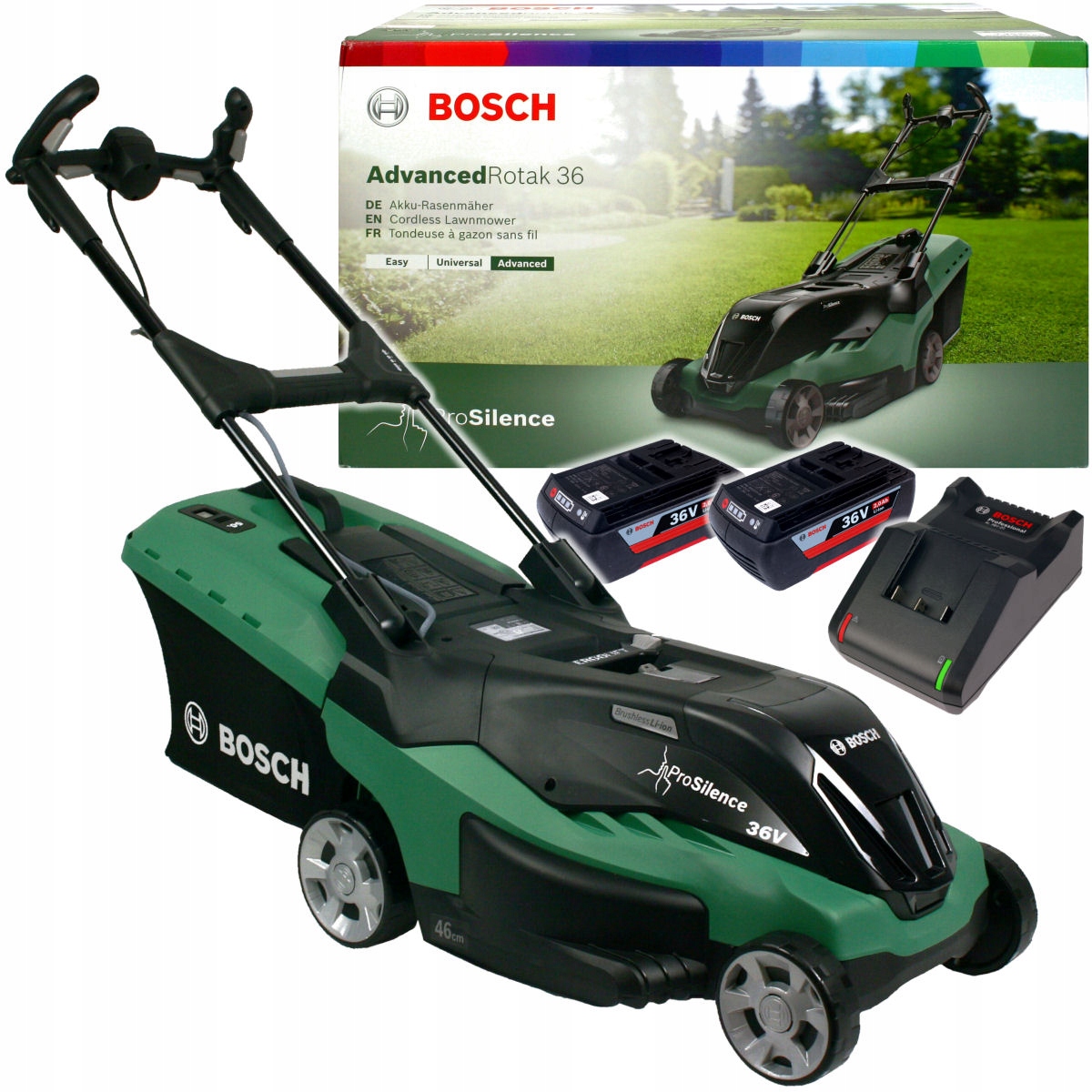 

Kosiarka 36V Advancedrotak 36-660 Bosch 2x2,0Ah