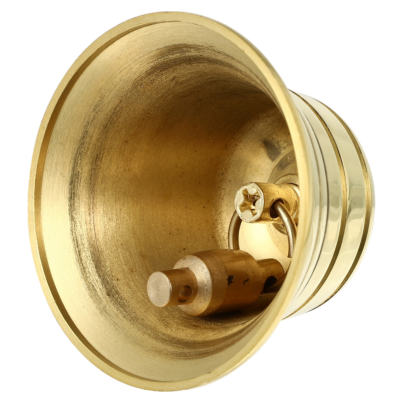 MAŁE MOSIĘŻNE DZWONECZKI ŚWIĄTECZNE METALOWE DRZWI