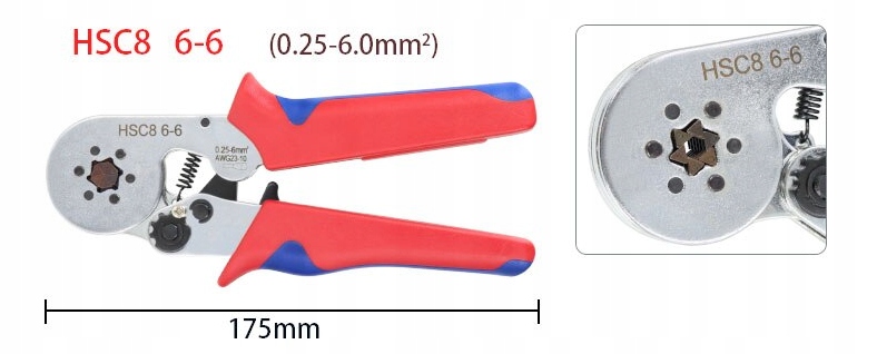 ZACISKARKA PRASKA TULEJEK DO KABLI SZEŚCIOKĄTNA Marka Jamko