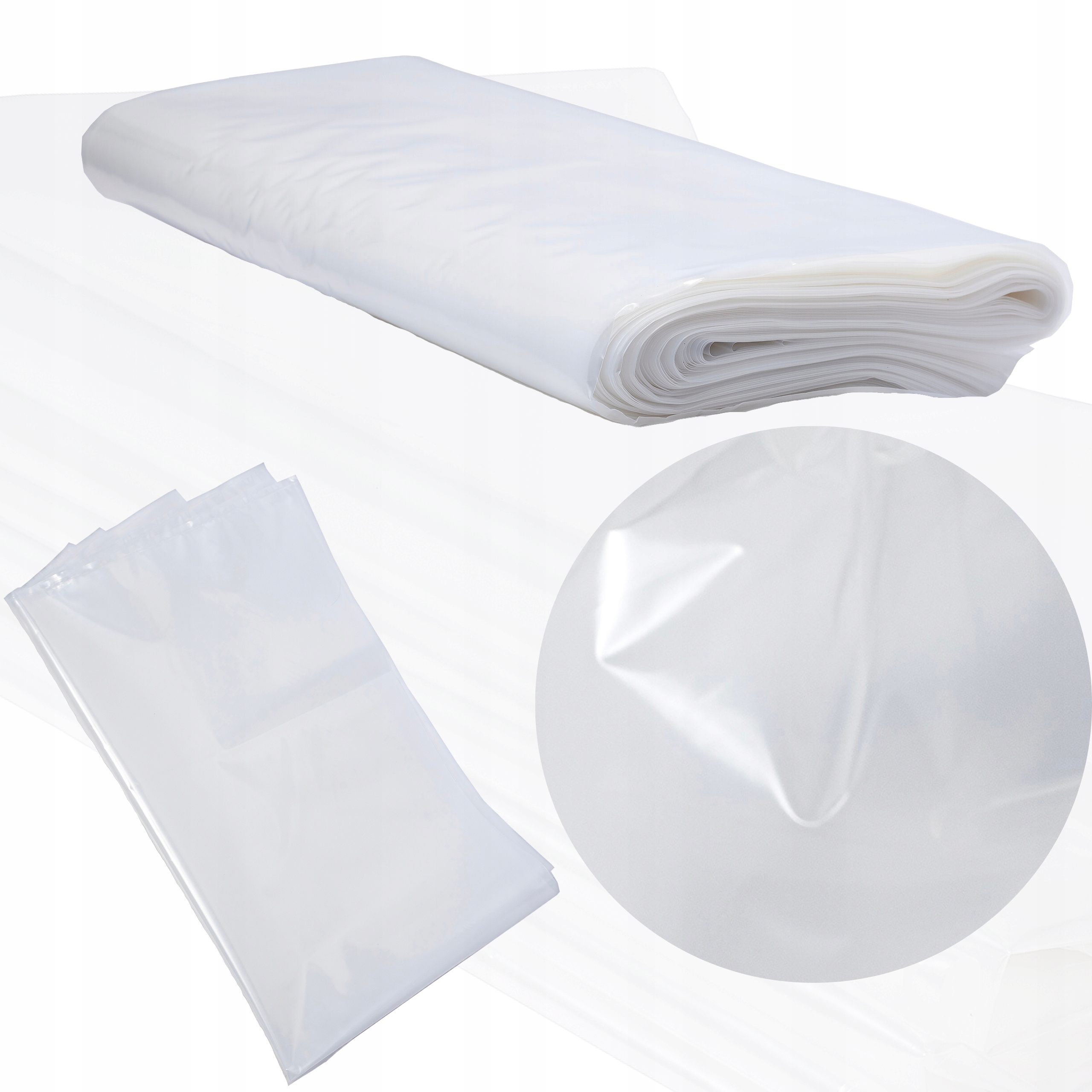 25X Fóliové Sáčky Pro Odsávání Pilin Na Prach 80X120CM Silné Fi 50cm
