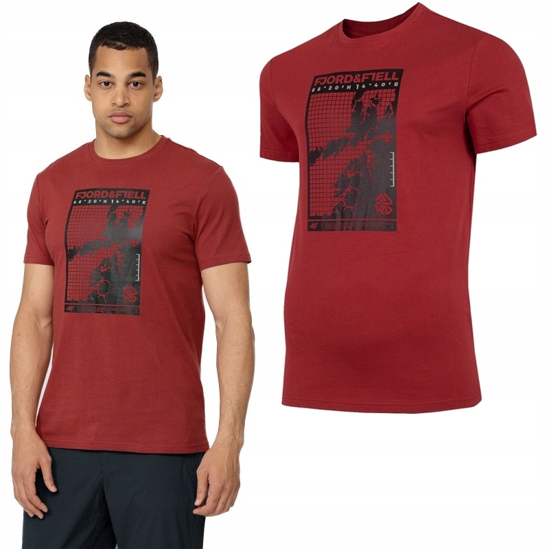 

4F Koszulka Męska T-shirt Bawełniana TSM062 r. L