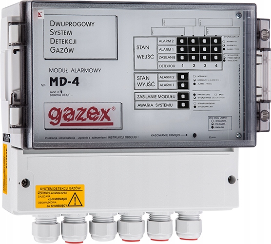 Moduł alarmowy MD-4 4 wej.,zasilanie 230V