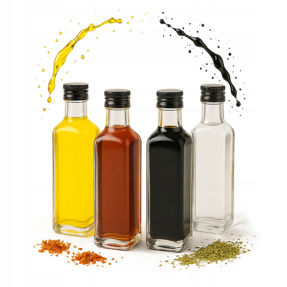 100X Skleněné Láhve Marasca 60 ML Na Olejové Tinktury Víno Svatba Svatební Hostina Láhev