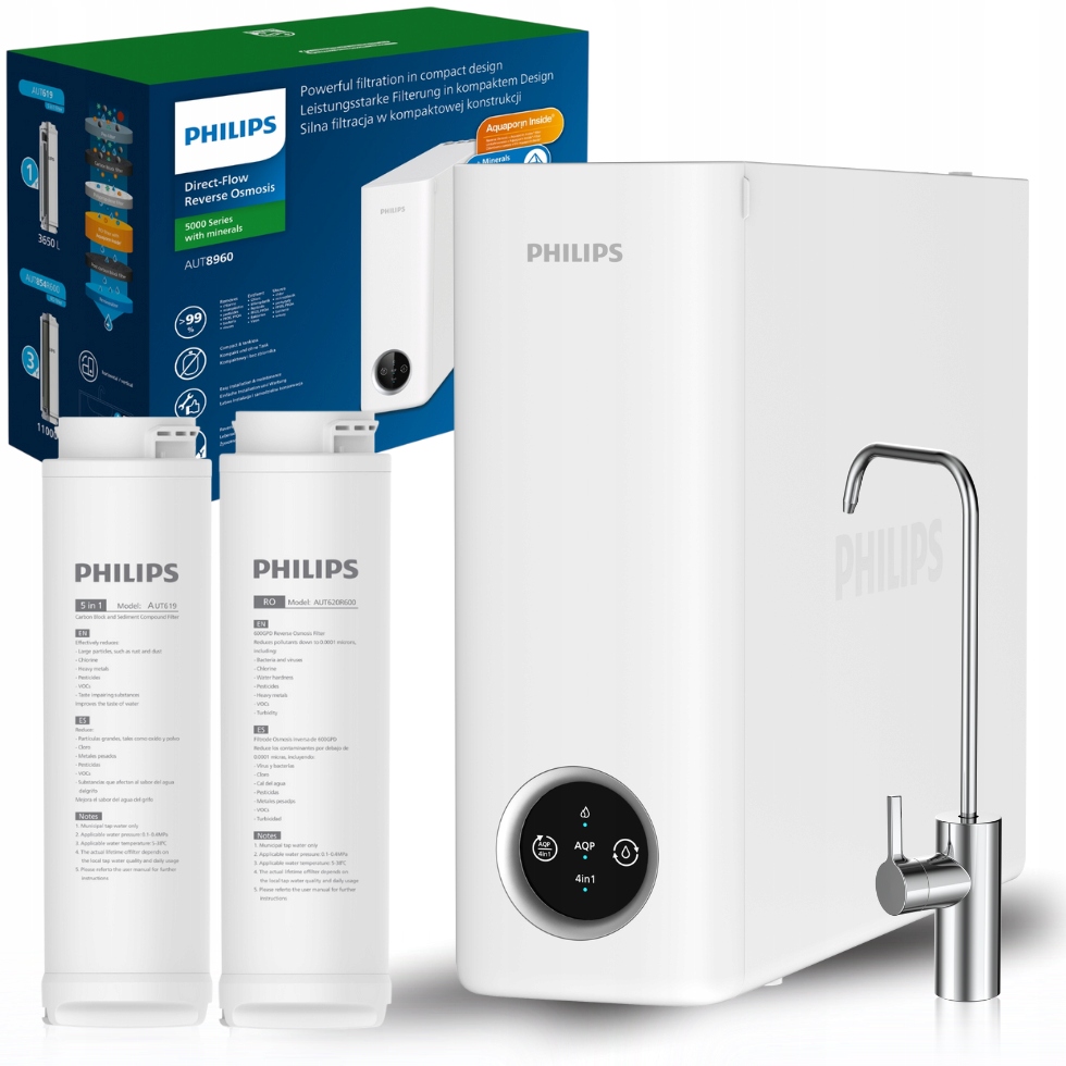 Filtr odwróconej osmozy Philips AUT8960/10 z mineralizacją bez zbiornika