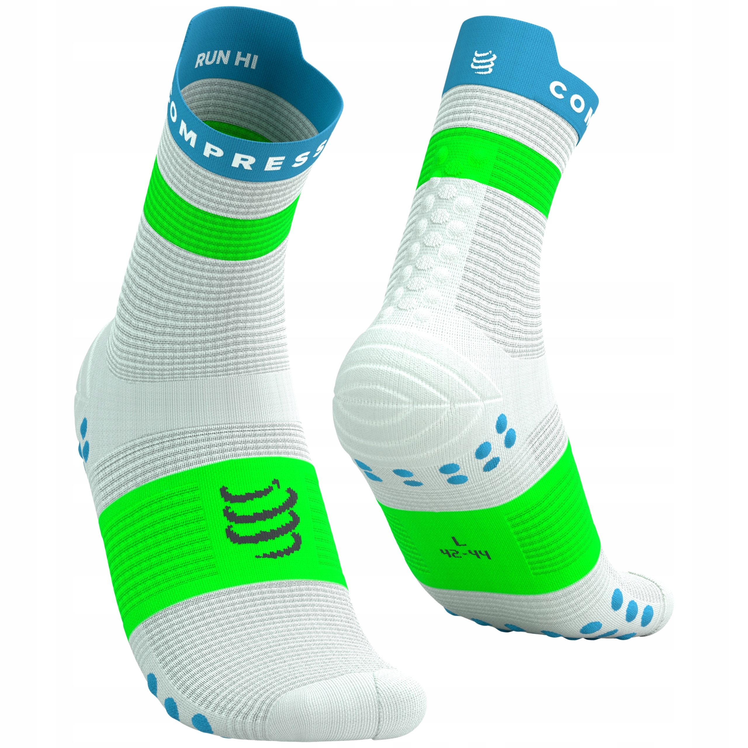 Skarpety Kompresyjne Biegowe Compressport Proracing Socks V4 Run High T2