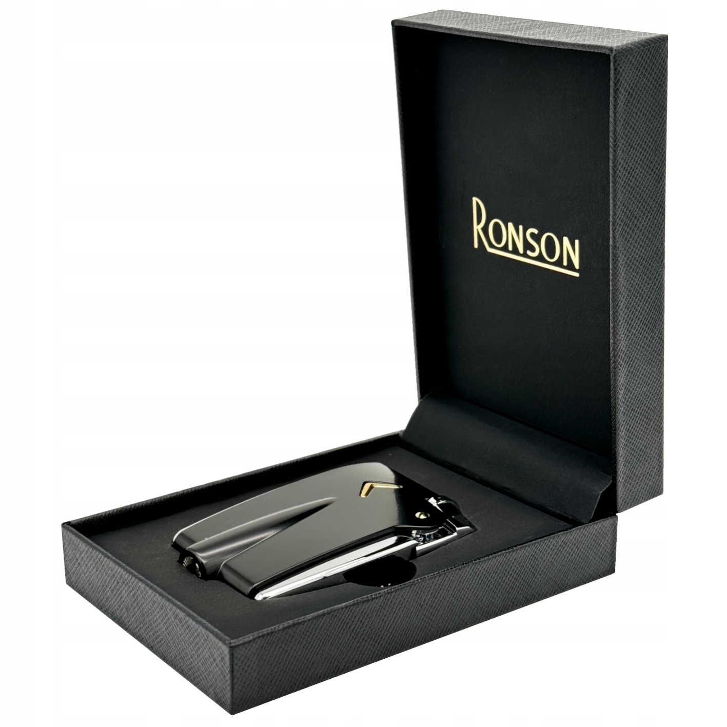 Zapalovač Ronson Premier Varaflame Black plynový