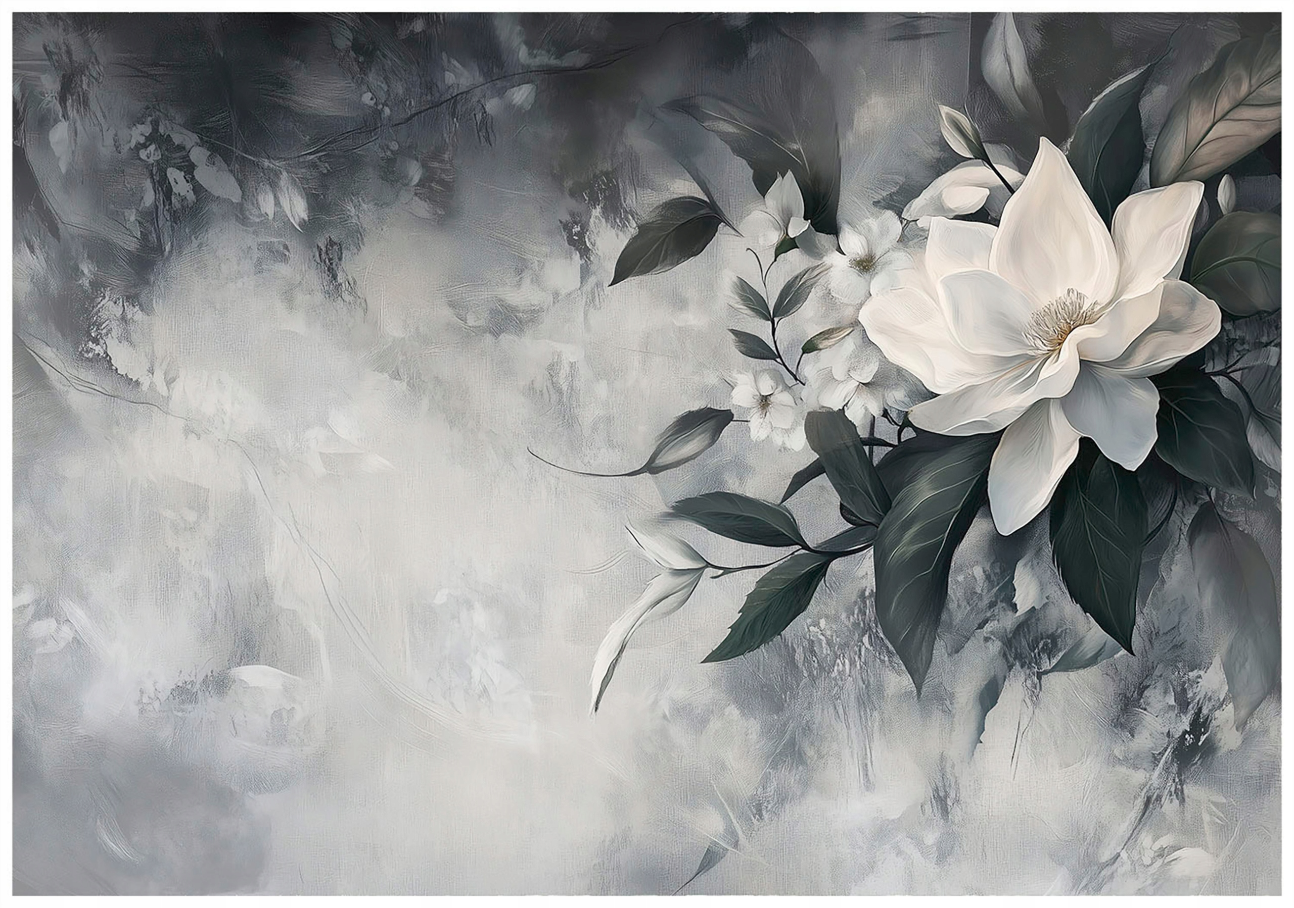 Květinová abstrakce Magnolie: Fototapeta Umění na zdi 416x290 lepidlo