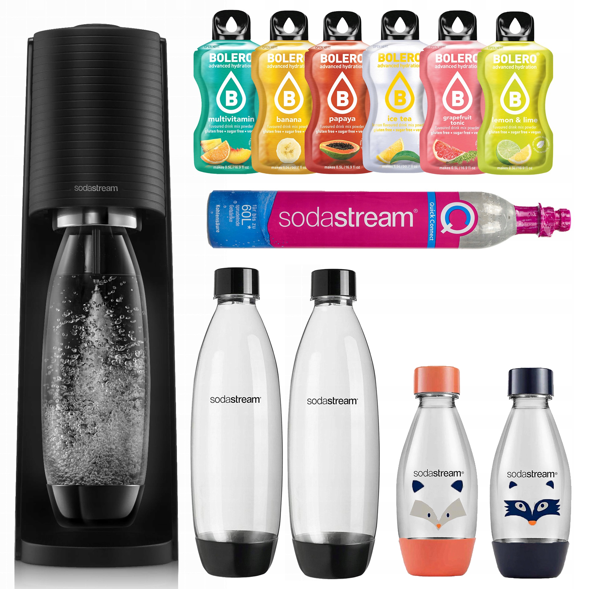 Sodastream Terra Saturátor na perlivú vodu Bombička 4 Fľaše 2x1L 2x0.5L