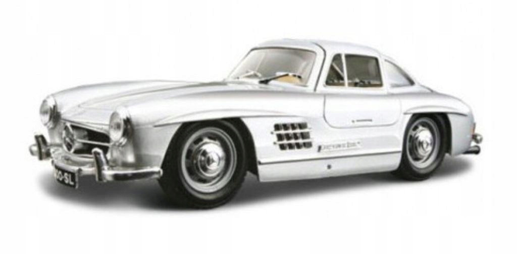 Mercedes-benz 300SL 1954 Stříbrná 1:24 Bburago