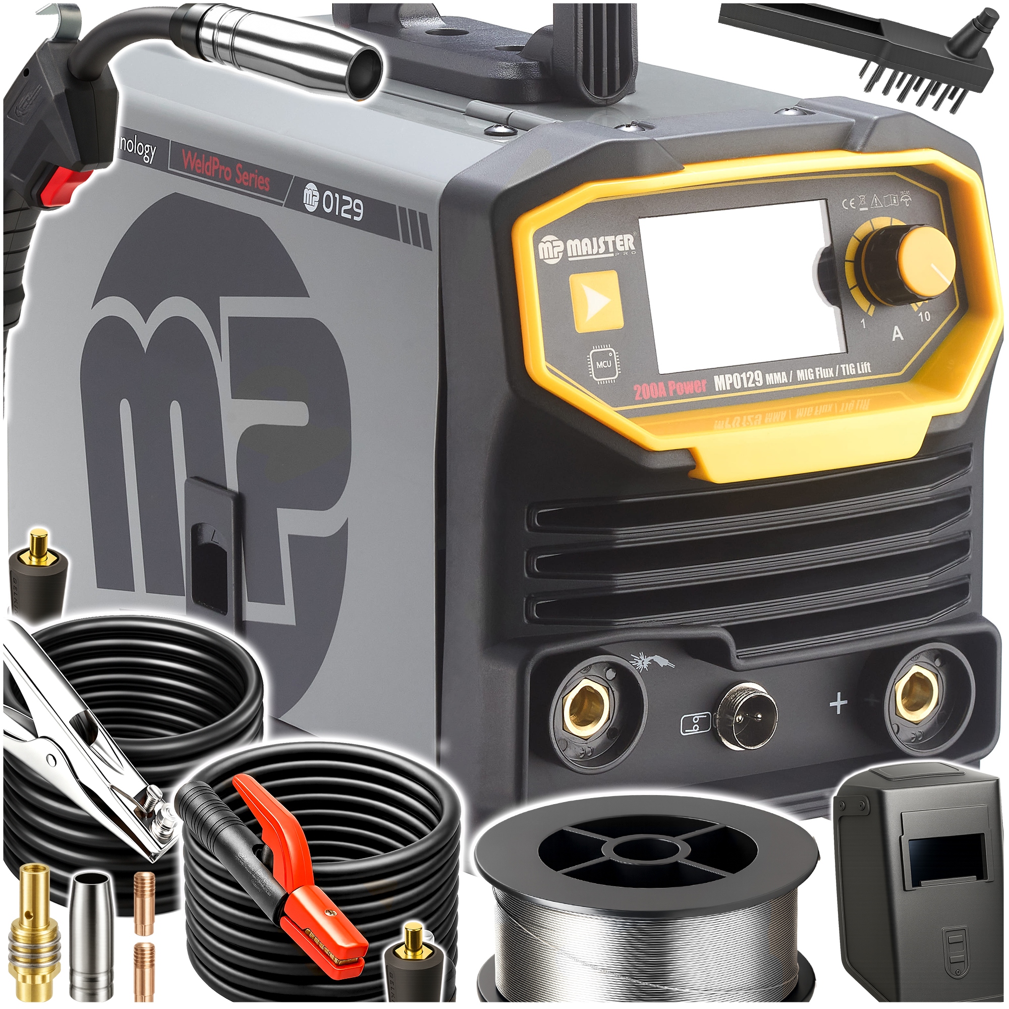 Invertorová svářečka Igbt Mig Flux Mma migomat Mp Majster MP0129 Synergy