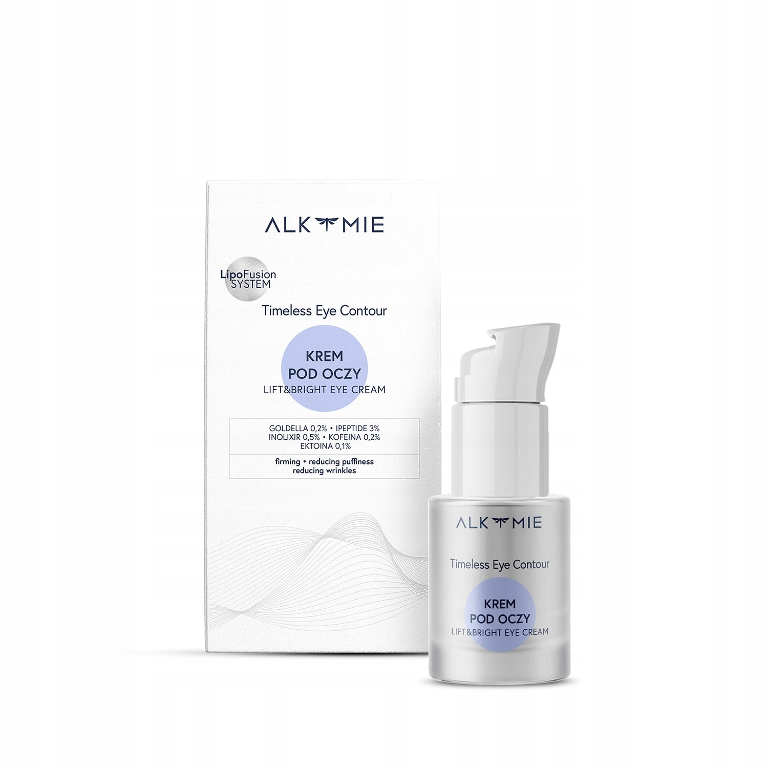 Oční krém s luteinem a kofeinem Alkmie Timeless Eye Contour 15 ml