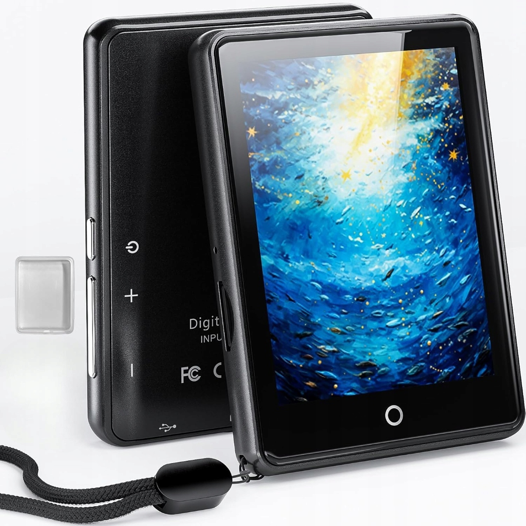 MP3 Přehrávač Odejoi 64GB Bluetooth 2.8 Palců Dotykový Přenosný Hifi Fm Přehrávač