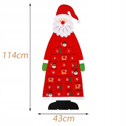 Kalendarz Adwentowy dla dzieci z filcu Choinka Kod producenta CG