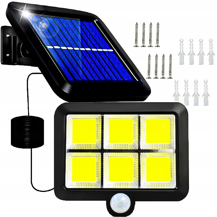 

Lampa Solarna Z Czujnikiem Ruchu Zmierzchu 120 Led