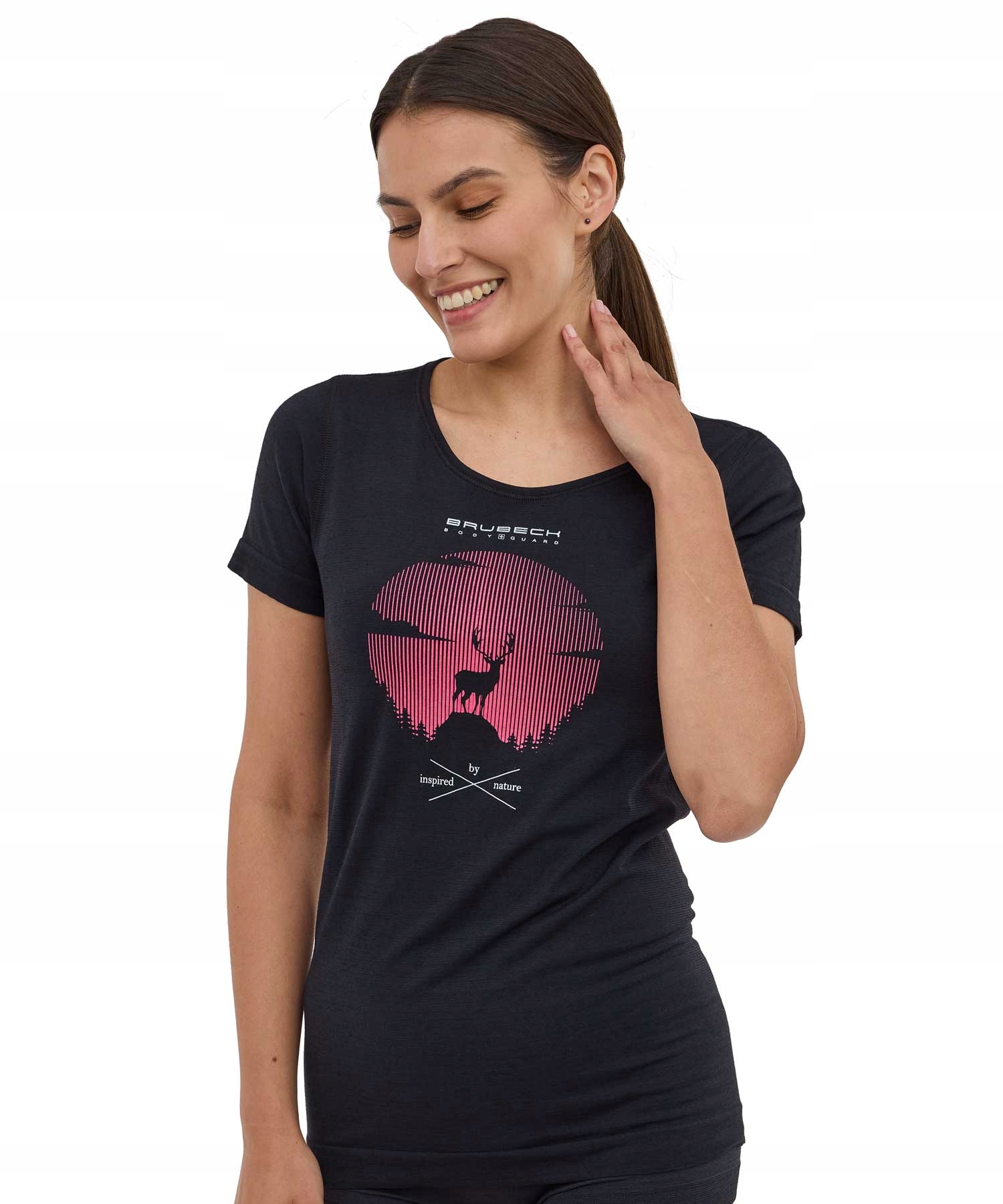 Brubeck Koszulka termoaktywna damska Merino S Outdoor Wool Pro