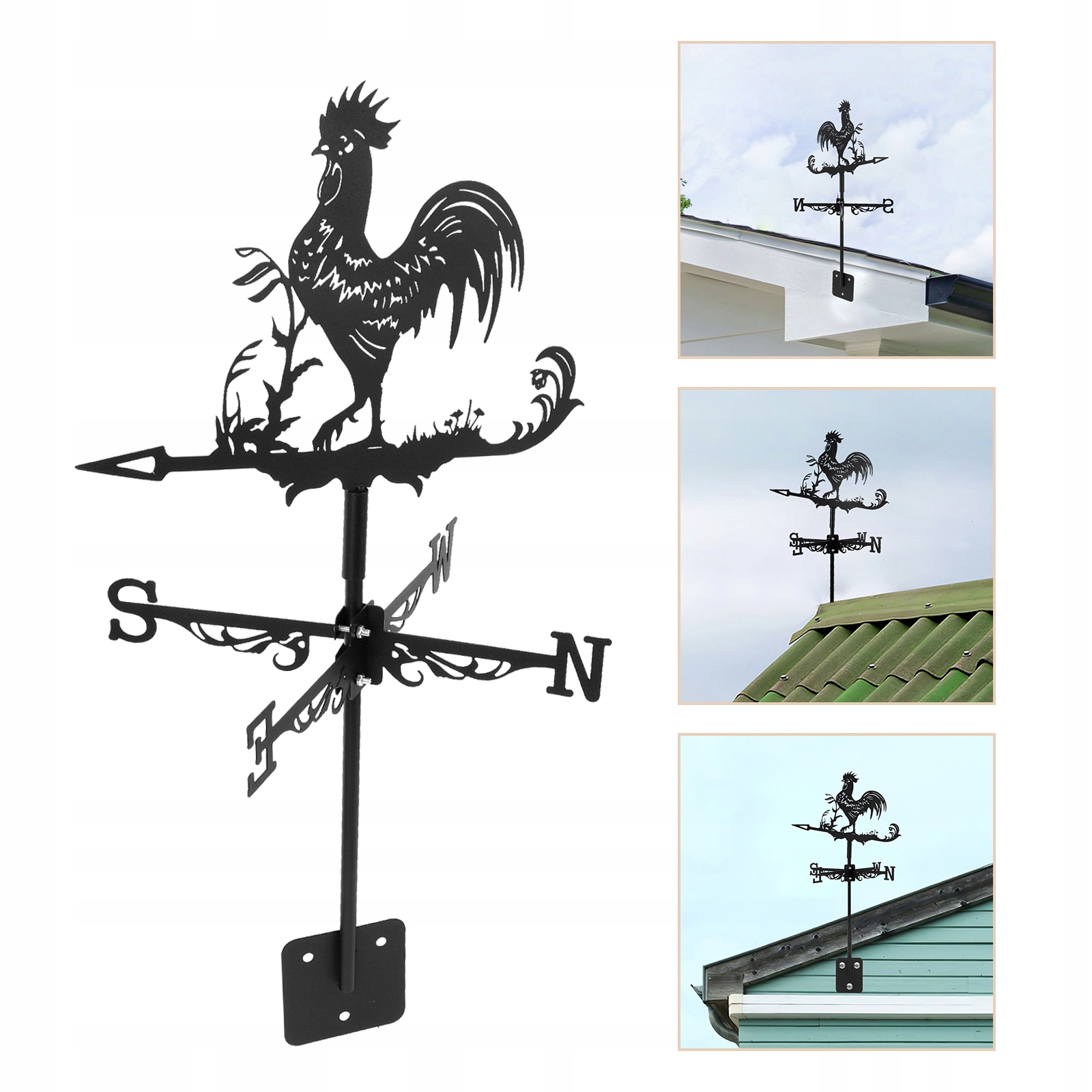 Metalowy Wiatrowskaz Kogut Na Podwórko Dekoracyjny I Praktyczny