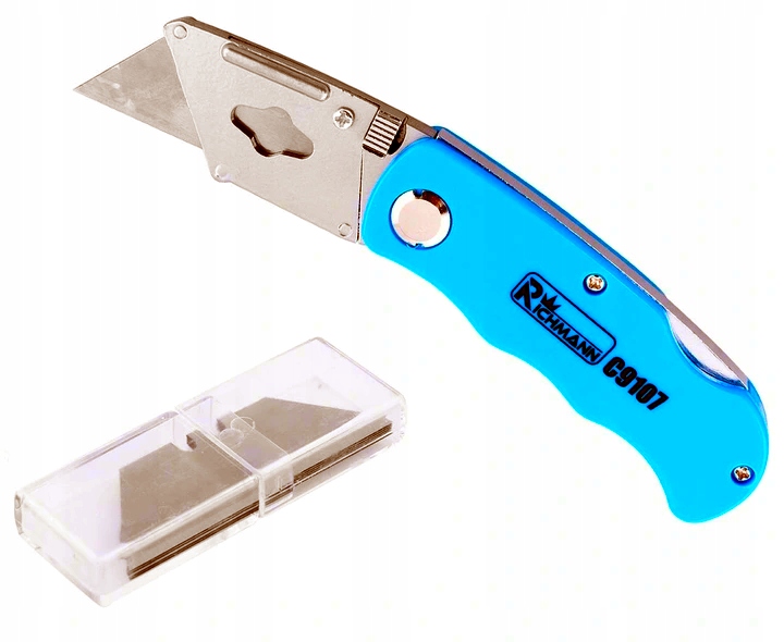 

Nóż Nożyk Ostrze Trapezowe Hakowe Składany